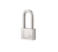 Stainless Steel Padlock Keyed Padlock with Long Shackle 50mm Waterproof Outdoor Security Keyed Alike Lock for Sheds, School Gym Locker, Toolbox, Fence, Indoor Storage Unit - 4 Keys