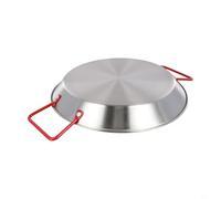 Stainless Steel Paella Bowl Skillet Serving Plate Pot Wok Tray Crafted with Attention to Detail for Safe and Efficient Cooking (28cm)