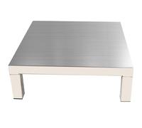Stainless Steel Pallet Storage Rack - Single Layer Kitchen Appliance Base for Rice, Flour & More - Durable 40x40x10cm for Warehouses & Grocery Shops