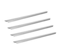 Stainless Steel Pan Divider Rail Bar 4pcs for Steam Table Buffet Trays | Silver Polished Finish, Anti-shift Support, Simple Assembly, Suits Gn Containers and Mixed Pan Sizes on Cafeteria Serving