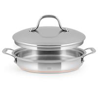Stainless Steel Pan with Copper Wire Bottom and Lid 26 cm