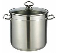 Stainless Steel Pan with Glass Lid Induction 15 Litre Pot