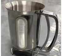 Stainless Steel Pancake Batter Dispenser with Handle, 32oz Visible Scale Design, Pancake Mix Dispensers for Funnel Cake, Pancakes, Cupcakes, Waffles, Crepes, 900ml