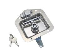 Stainless Steel Panel Lock T-Shaped Tongue Box Lock Industrial Cabinet Lock 1Pcs(MS858-3)