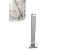 Stainless Steel Panel Post s Railing Base Holder Set for 10/12mm Tempered s Ideal for Garden Pathways & Terraces (SLE 2 85cm)