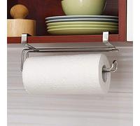 Stainless Steel Paper Towel Holder - Under Cabinet Roll Rack Organizer & Sink Hanger for Kitchen Storage