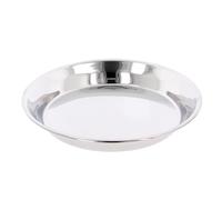 Stainless Steel Parat Indian Dough Kneading Plate Multipurpose Large Mixing Bowl Flour Atta Parat Dough Mixer Kneader Dish for Kitchen Baking Cooking Food Prep, Heavy (Size 18 (Diameter: 40cm))