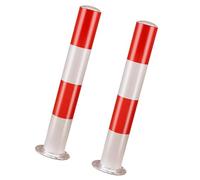 Stainless Steel Parking Bolds - 2 Pack 7.6 x 60cm, BER Posts for Driveway, Parking Lot , Traffic Control, Heavy Du Park Locking Poles