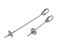 Stainless Steel Parrot Food Holder,Fruit Vegetable Feeder Stick,Hanging Vegetable Skewer,Bird Food Holder for Cage(2Pcs)