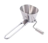 Stainless Steel Parsley Chopper Rotary Vegetable Grater with Lid Handheld Vanilla Salad Shredding Machine Manual Mint Cutter