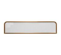 Stainless Steel Partition Screens for Office, Restaurant, Hotel & Bar, Low Fence with Striped Glass