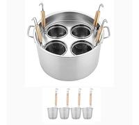 Stainless Steel Pasta Cooker Set with Strainer Basket,Commercial,Can Cook 3-5 Different Kind of Food at One Time