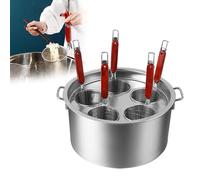 Stainless Steel Pasta Cooker with Baskets - Ideal for Cooking Spaghetti and Dumplings at Home or in Restaurants