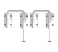 Stainless Steel Patio Door Latch Anti-Theft Design | Adjustable security bar, fits sliding doors, prevents forced entry, 2-pack for value, white finish