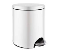 Stainless Steel Pedal Trash Can, 12L, Foot-Operated Covered Garbage Bin for Kitchen, Bathroom & Office, Sleek Design, Simple & Durable