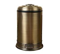 Stainless Steel Pedal Trash Can, Retro Design for Kitchen, Living Room, and Toilet, Enhances Home Decoration with Convenient Foot Operation