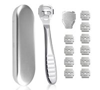 Stainless Steel Pedicure Foot File, Foot Rasp Feet File for Dry and Wet Feet Hard Skin Remover Professional Feet File Kit for Soft & Smooth Heels Footcare Pedicure Tool for Dead Skin Removal