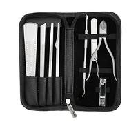 Stainless Steel Pedicure Knife Set 8Pcs Dead Skin Remover Portable Foot Callus Tools Kit for Home Spa Salon Use