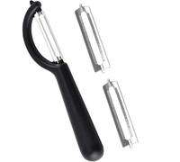 Stainless Steel Peeler Set for Vegetables & Fruit - 1 Pendulum Peeler + 2 Blades, Compatible with WMF, Solingen, Rösle, Tupperware - Universal Peeler & Test Winner Potato Peeler Kitchen