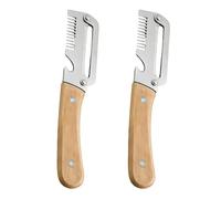 Stainless Steel Peeling Knife, 2-in-1 Multifunctional Potato Peeler - Serrated & Straight Edge Kitchen Slicer with Bottle Opener, Vegetable Fruit Peeler - Kitchen Tool for Home Cook (B)