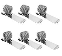 Stainless Steel Pen Holder,6 Pieces Pencil Holders Clips Single Pen Holder Pen Holder Clip Retractable Pen Holder Pen Holder Clipboard Holder for Notebook