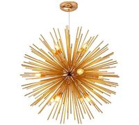 Stainless Steel Pendant Lighting Sputnik Bedroom Chandelier Crystal Firework Ceiling Lamp C 12 Lights,Hanging Light(B,12 Lights)
