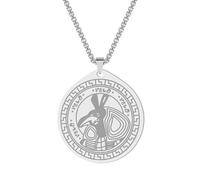 Stainless steel pendant necklace Egyptian desert storm chaos and violence
