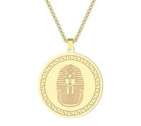Stainless Steel Pendant Necklace Egyptian Pharaoh Tutankhamun'S Mask Accessory