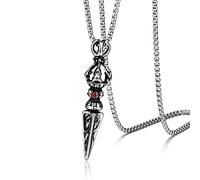 Stainless steel pendant necklace for men; titanium steel belief necklace .