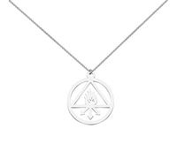 Stainless Steel Pendant Necklace Sulfur of the Philosophers Amulet Talisman Sign Necklace (Amulet N)