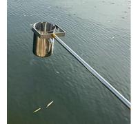 Stainless Steel Pendulum Beaker Sampler Ladle with Scales - Water Dipper for Pools & Lakes Durable 500ml Grain Sample Cup (110-300cm/43.3-118in)