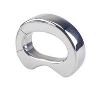 Stainless Steel Penis Lock Bondage Cock Ring Heavy Duty Male Metal Ball Stretcher Scrotum Delay Ejaculation BDSM Sex Toy for Men White S