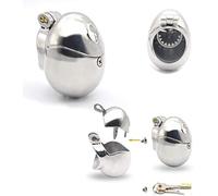 Stainless Steel Penis Testicle Ball Stretcher cb6000 Penis Cage Chastity Cage Chastity Cage Penis Lock Chastity Belt Cock Cage Bondage Testicle Weight CBT Erotic(52mm)