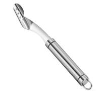 Stainless Steel Pepper And Vegetable Core Remover With Serrated Edge, Rust-Resistant Kitchen Gadget For Fruits And Vegetables, Easy-to-Clean Mirror Polished Finish, 24 X 3.5 Cm