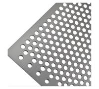 Stainless Steel Perforated Mesh Plate,1pcs 0.8~5. 304 Metal Sheets .5mm Thick Customizable Multiple Sizes for Filter Ventilation Cover Craft Guard DIY(2.0mm Mesh,15x15cm)