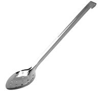 Stainless Steel Perforated Serving Spoon with Hook Handle, Single
