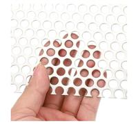 Stainless Steel Perforated Sheet, 304 Stainless Steel Perforated Metal Sheets Silver 10x10cm-40x40cm 1-10mm Mesh(6mm Mesh,10x10cm)