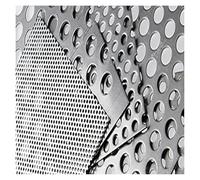 Stainless Steel Perforated Sheet, 304 Stainless Steel Perforated Sheet 0.8mm Thick 1-10mm Mesh 10x10-40x40cm(6mm Mesh,10x10cm)