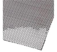 Stainless Steel Perforated Sheet, 304 Stainless Steel Perforated Sheets Silver 10-40cm Square(6mm Mesh,20x20cm)