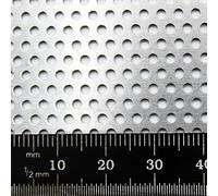 Stainless Steel Perforated Sheet Metal Round & Square Hole | 500 x 500mm (50 x 50cm) Panels Hole Metal Mesh Sheet Plate (2mm Round 3mm x 1mm)