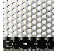 Stainless Steel Perforated Sheet Metal Round & Square Hole | 500 x 500mm (50 x 50cm) Panels Hole Metal Mesh Sheet Plate (3mm Round 5mm x 1mm)