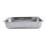 Stainless Steel PET Cage Potty Tray Rustproof Odor Resistant Silver | Smooth Surface, Easy to Clean, Stain Resistant Design, Crate Replacement Pan for PET Cage Use