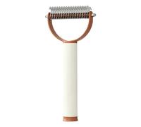 Stainless Steel Pet Comb | Double-Sided Undercoat Care Rake | Detangling Massage Tool | Designed to Remove Knots Loose Hair for Thick Dogs Cats