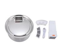 Stainless Steel Pet Water Fountain, Automatic Cat Dog Water Dispenser, 7L Large Capacity with Quiet Pump and Flowing Water Design, Rechargeable Circulating Water Feeder for Cats Do