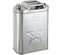 Stainless Steel Petrol Can,with Portable Handle, Automatic Ventilation Nozzle, Energy Saving Car Fuel Can for Petrol and,Portable Metal Jerry Can