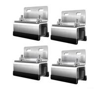 Stainless Steel Photovoltaic Mounting Brackets for for RV Yacht Rooftop Boxes Solar Panel Racking Rails Stabilizer Fixings Silver 4/6 Pack Easy Installation(4 Pieces)