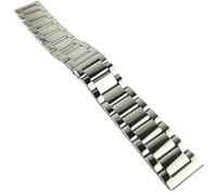 Stainless Steel Piece Watch Band 16 18 20 21 22 23 24 26mm Watch Strap Wrist Bracelet Replacement Watch Strap(Silver,16mm)