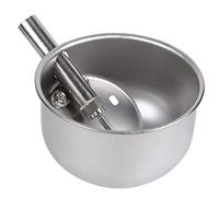 Stainless Steel Pig Drinking Bowl, Automatic Livestock Water Feeder, 21cm - Durable, Easy Wall Mount, Ideal for Pig Farms (21cm diameter extra large round stainless steel)