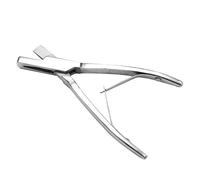 Stainless Steel Pig Ear Tag Plier, Durable Farm Equipment, Livestock Identification Silver 7.1 Inch (Domestic V-Shaped Clamps)