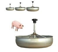 Stainless Steel Pig Food Feeder, Hanging Chicken Feeder, Trough for Sow Piglet Cattle Capacity